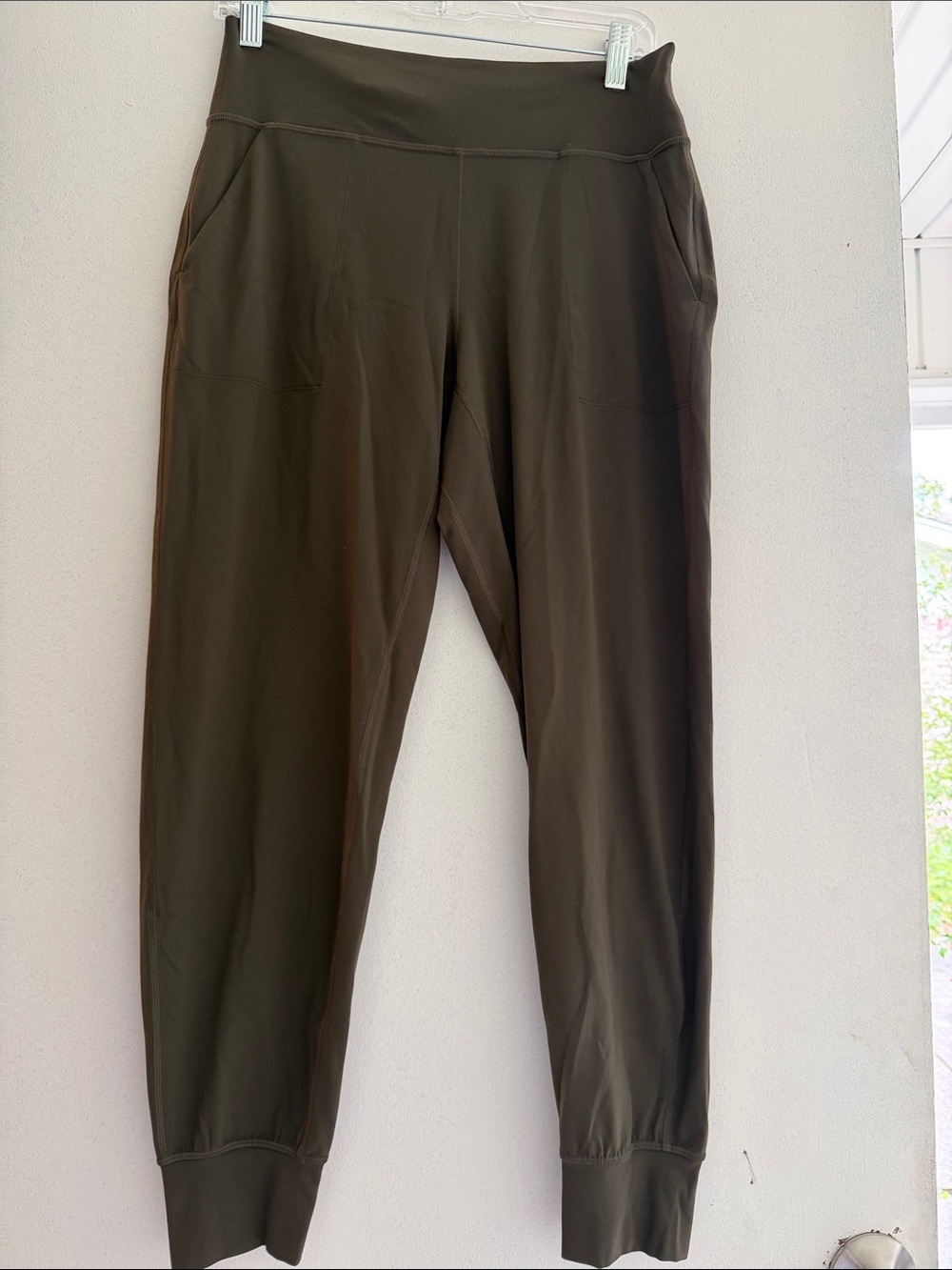 lululemon athletica Olive Green High-Rise Leggings with Side Pockets